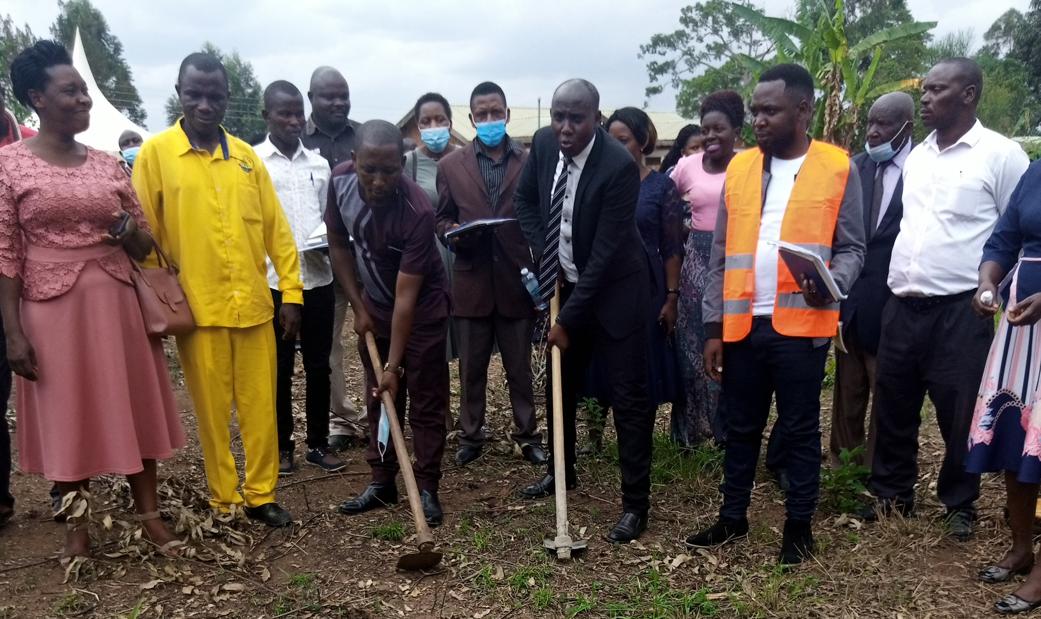 Ground breaking ceremony for the construction of a general ward at Kiyuni health centre iii worth 200m Uganda shillings